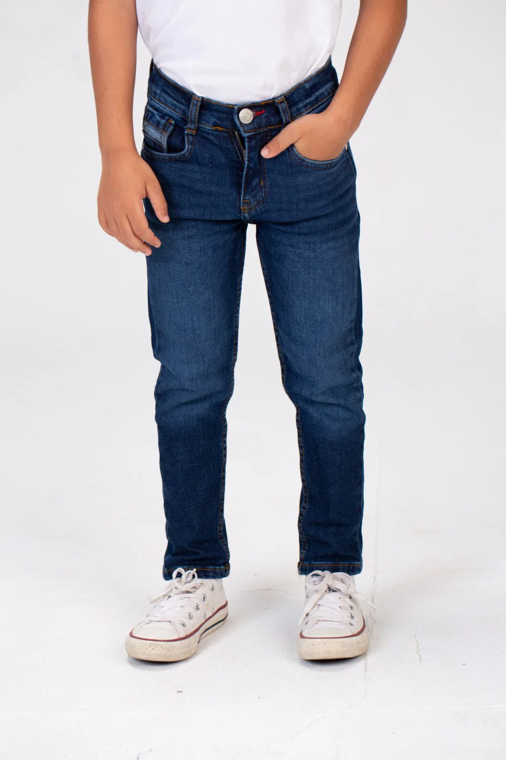 Boys Jeans Used Pants With Five Pockets And A Tomato Patch On The Back - Image 12