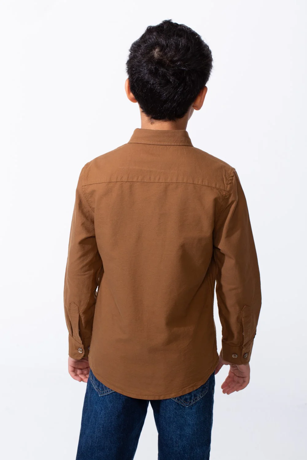 Boy's Long Sleeve Shirt Button Down Breathable Fabric Versatile Look Tomato Store - Image 2