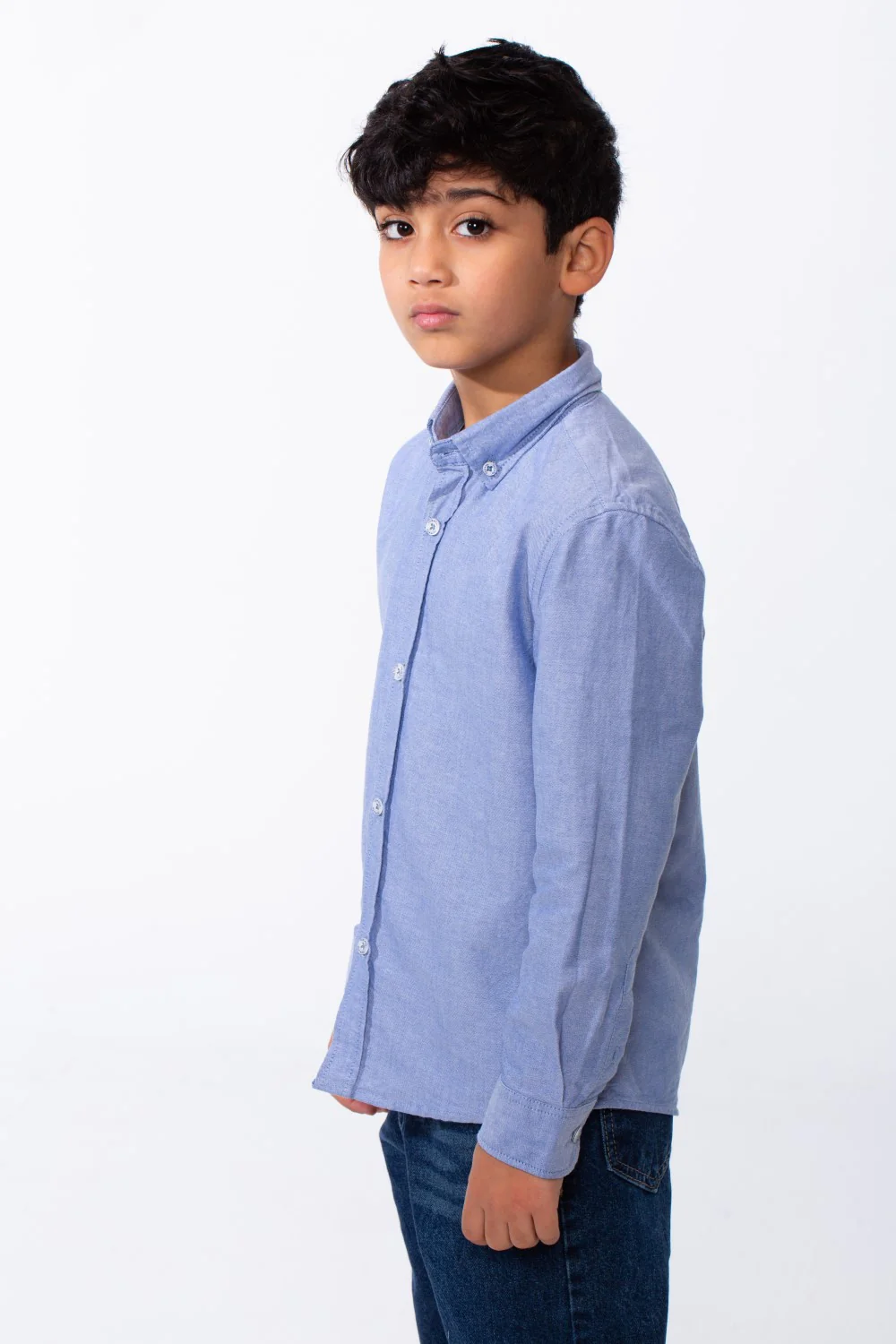 Boy's Long Sleeve Shirt Button Down Breathable Fabric Versatile Look Tomato Store - Image 24