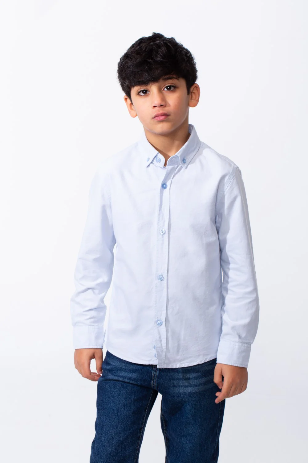Boy's Long Sleeve Shirt Button Down Breathable Fabric Versatile Look Tomato Store - Image 25