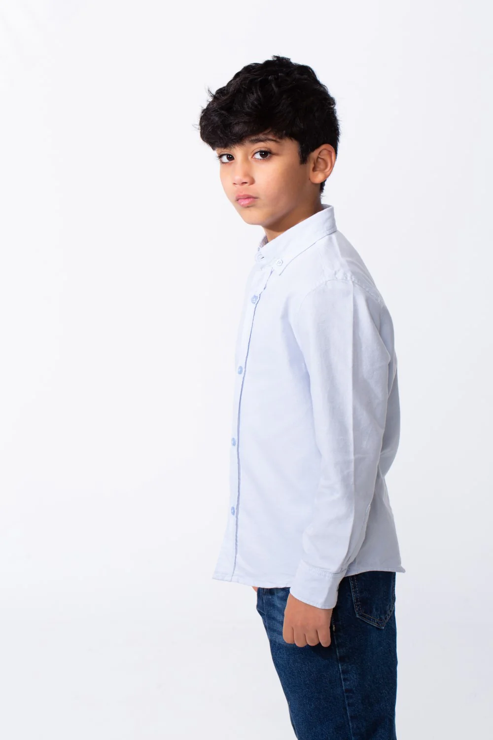 Boy's Long Sleeve Shirt Button Down Breathable Fabric Versatile Look Tomato Store - Image 28
