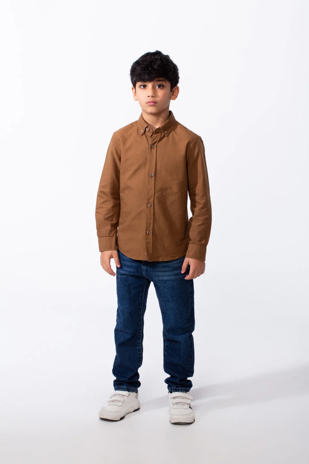 Boy's Long Sleeve Shirt Button Down Breathable Fabric Versatile Look Tomato Store - Image 3