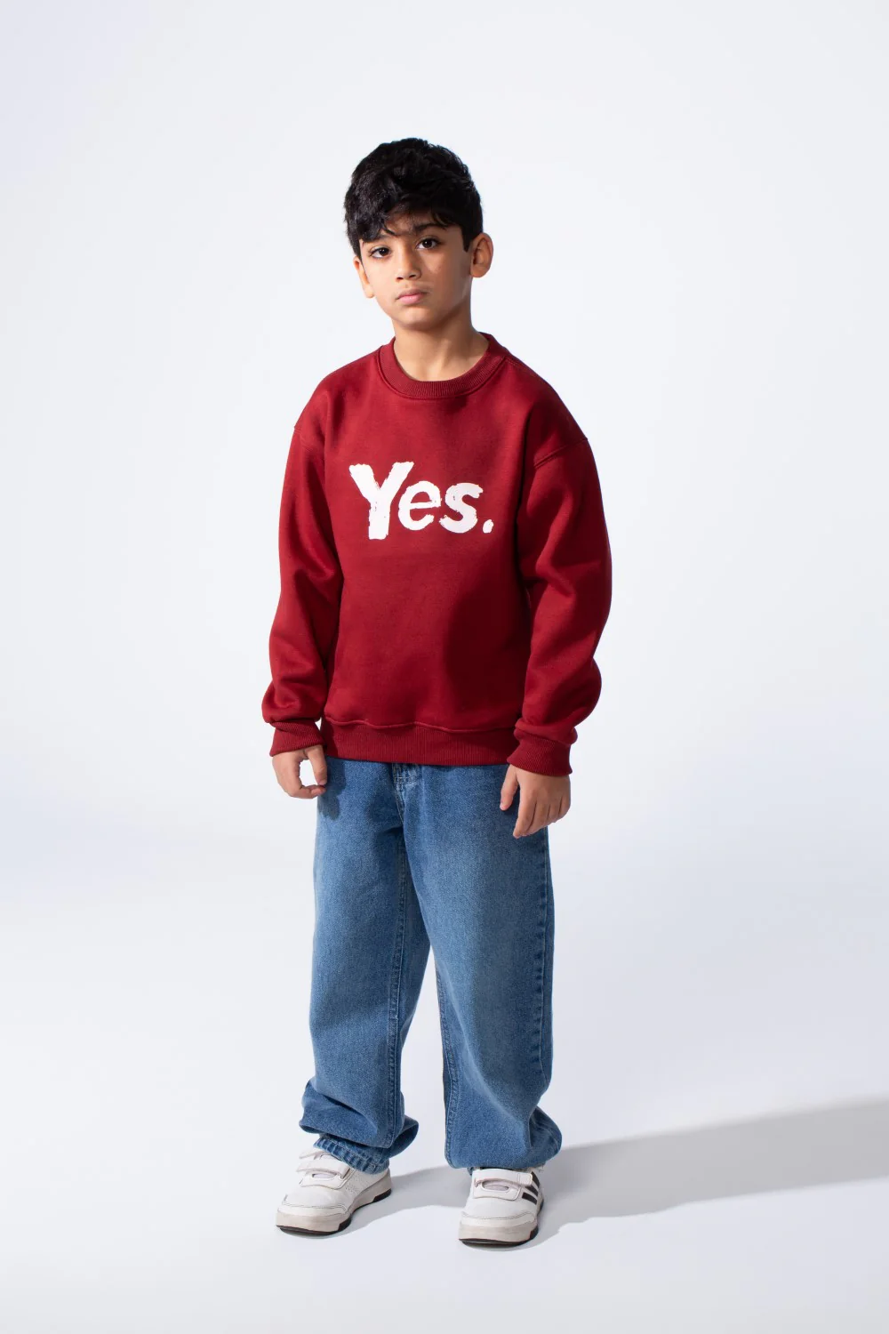 Boy's Long Sleeve Crew Neck Letter Front Print Comfy Slim Fit Sweatshirt - Image 11