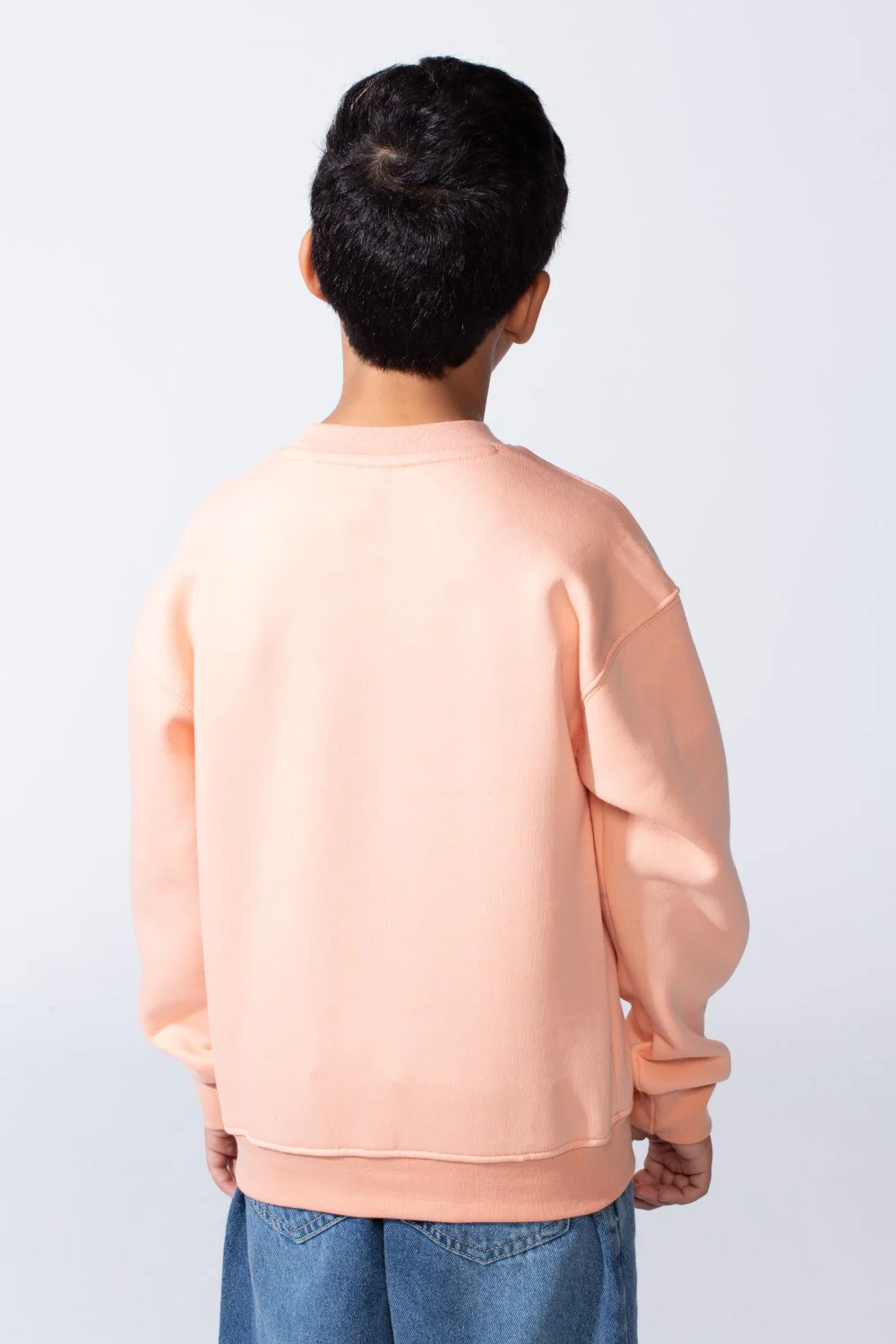 Boy's Long Sleeve Crew Neck Letter Front Print Comfy Slim Fit Sweatshirt - Image 14