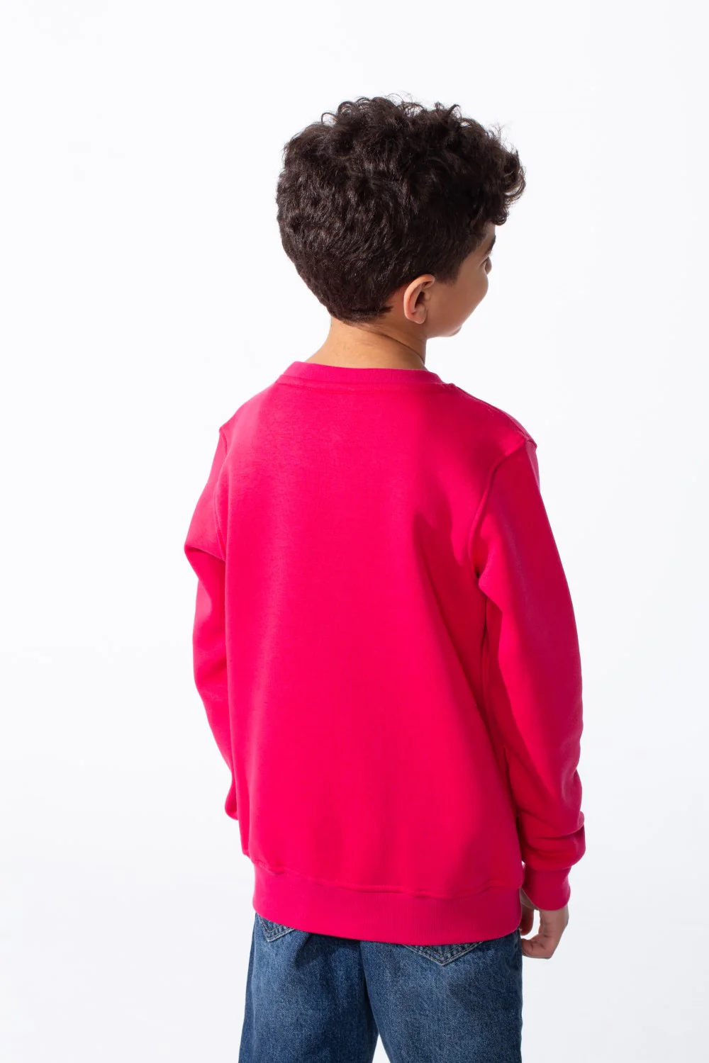 Boy's Long Sleeve Crew Neck Letter Front Print Comfy Slim Fit Sweatshirt - Image 10