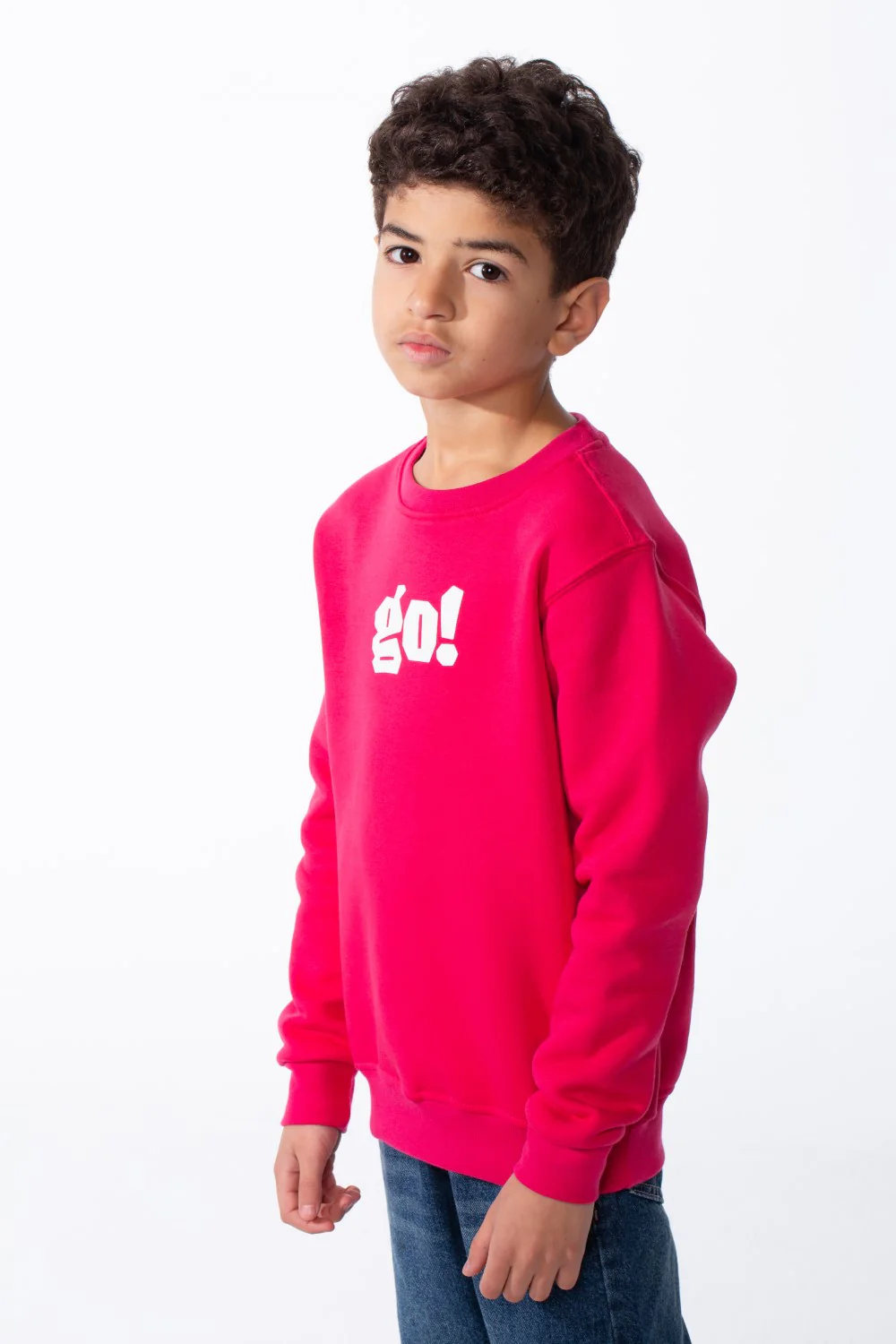 Boy's Long Sleeve Crew Neck Letter Front Print Comfy Slim Fit Sweatshirt - Image 12