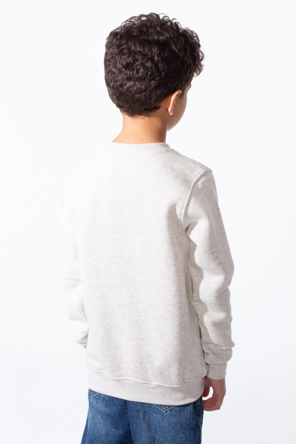 Boy's Long Sleeve Crew Neck Letter Front Print Comfy Slim Fit Sweatshirt - Image 14