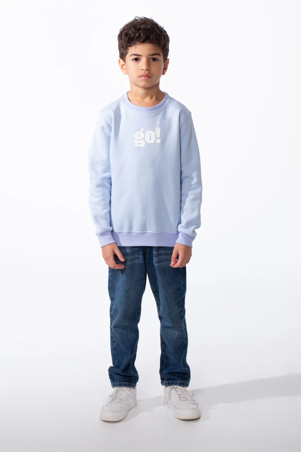 Boy's Long Sleeve Crew Neck Letter Front Print Comfy Slim Fit Sweatshirt - Image 7