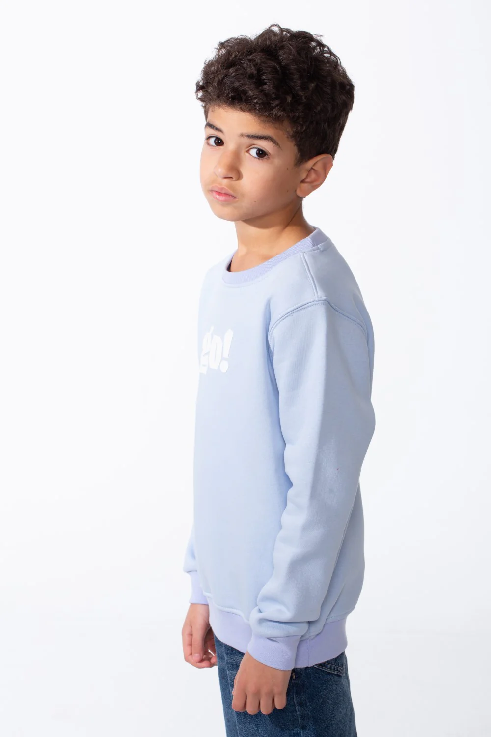 Boy's Long Sleeve Crew Neck Letter Front Print Comfy Slim Fit Sweatshirt - Image 8