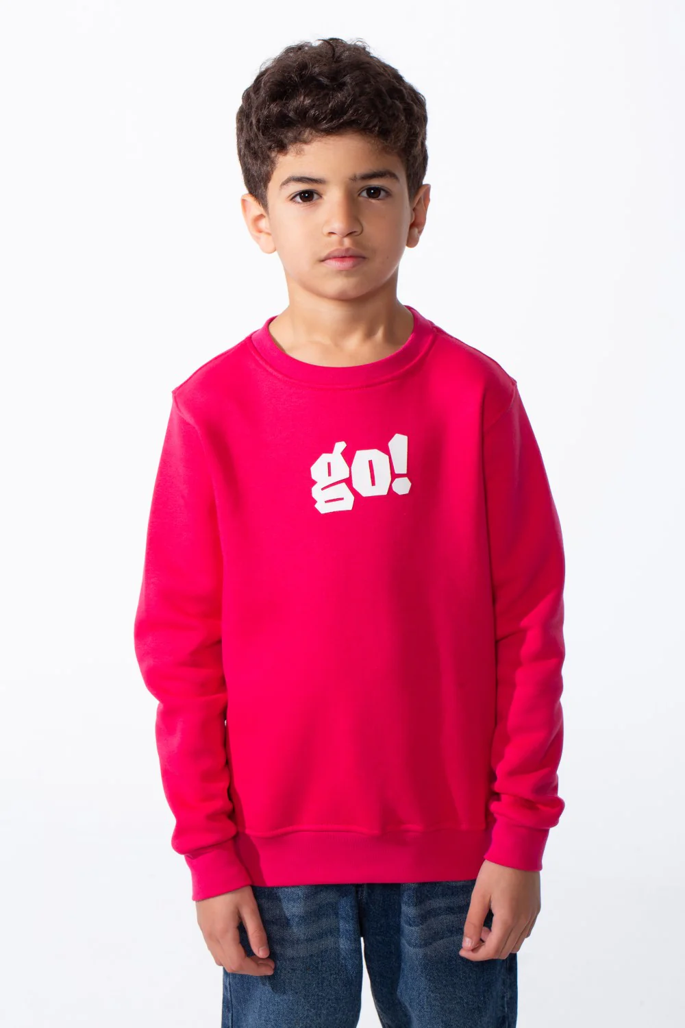 Boy's Long Sleeve Crew Neck Letter Front Print Comfy Slim Fit Sweatshirt - Image 9