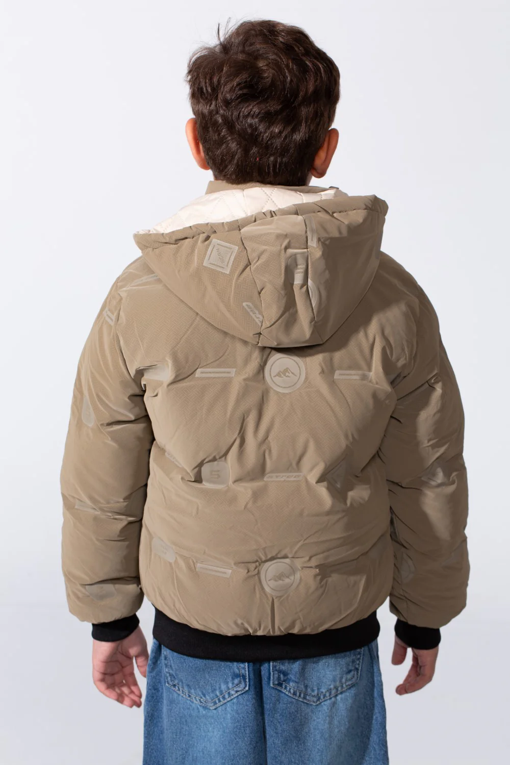 Boy's Long Sleeve Full-Zip Side Zip Pockets Hooded Puffer Waterproof Jacket - Image 12