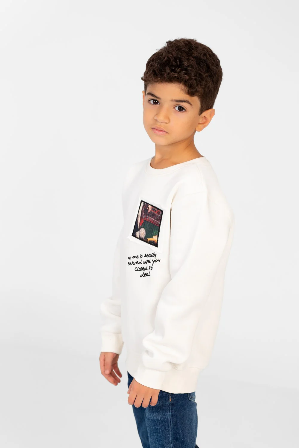 Boy's Long Sleeves Printed Round Neck Sweatshirt - Image 11