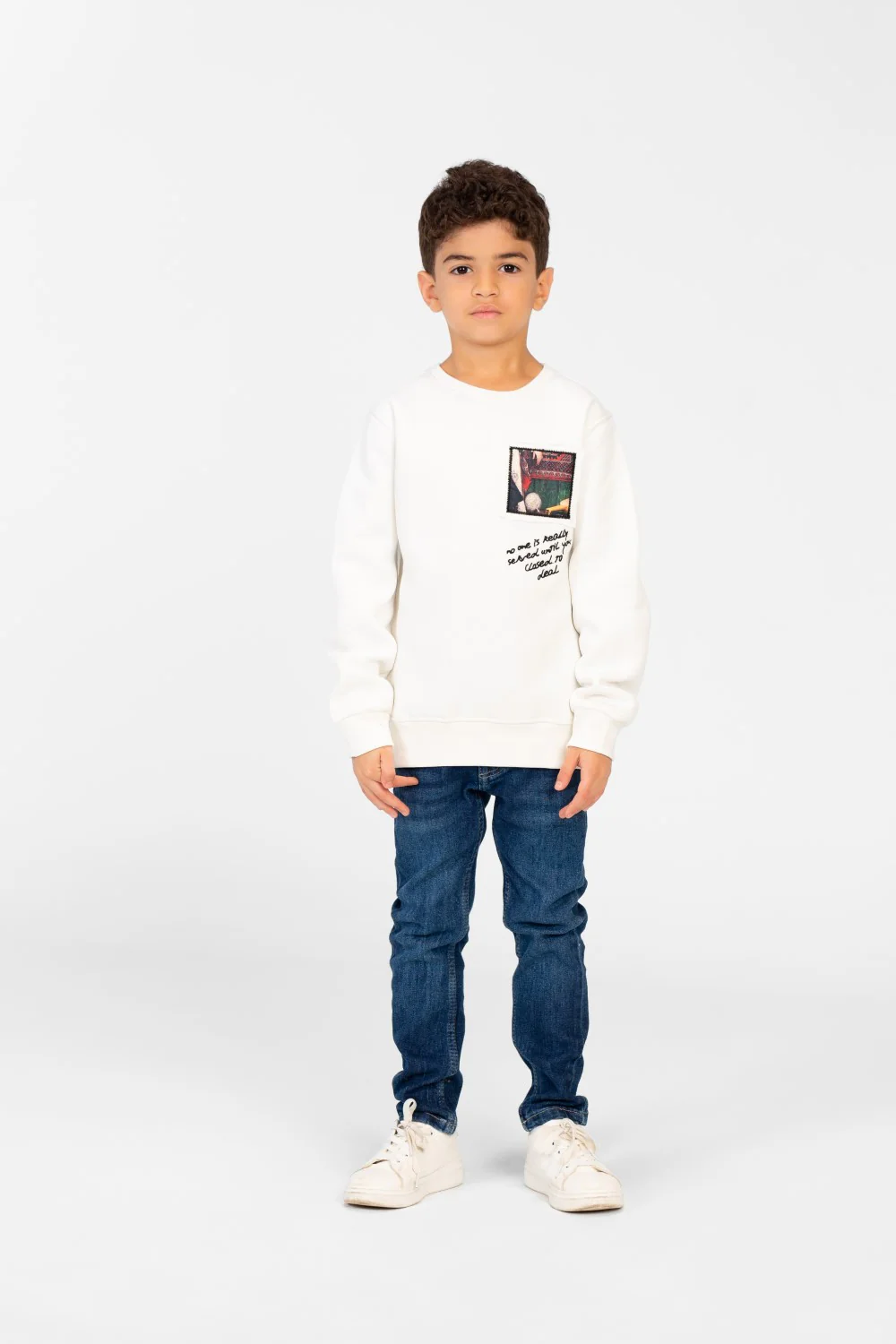 Boy's Long Sleeves Printed Round Neck Sweatshirt - Image 12