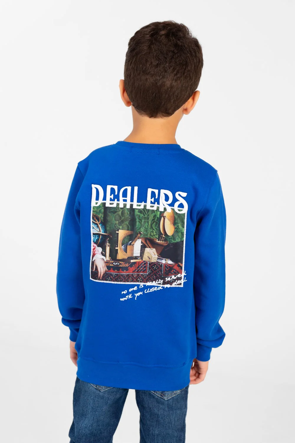 Boy's Long Sleeves Printed Round Neck Sweatshirt - Image 2