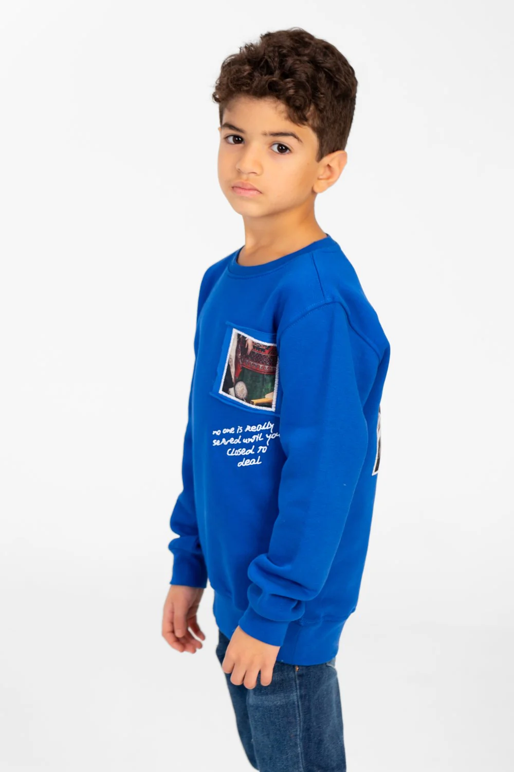 Boy's Long Sleeves Printed Round Neck Sweatshirt - Image 3