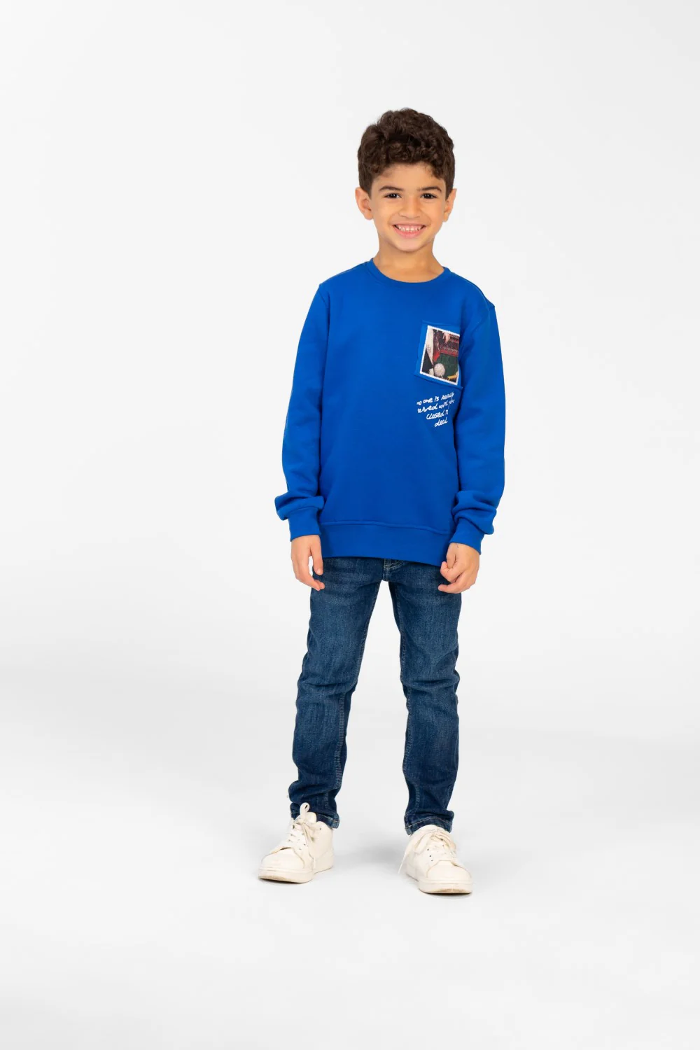 Boy's Long Sleeves Printed Round Neck Sweatshirt - Image 4