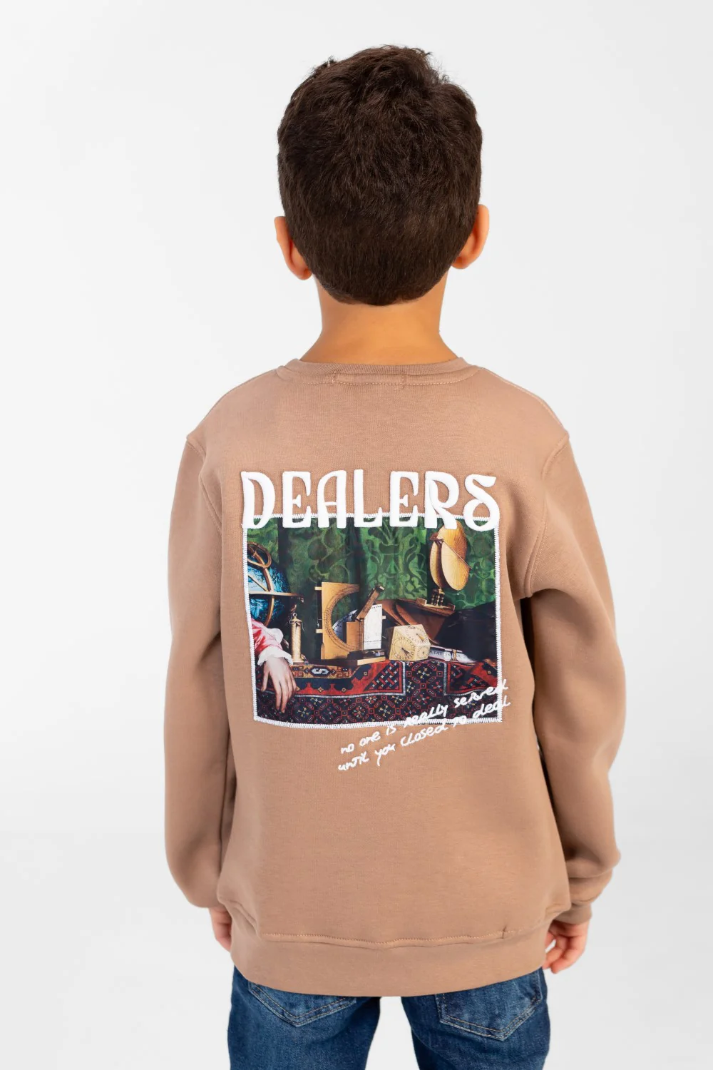 Boy's Long Sleeves Printed Round Neck Sweatshirt - Image 6