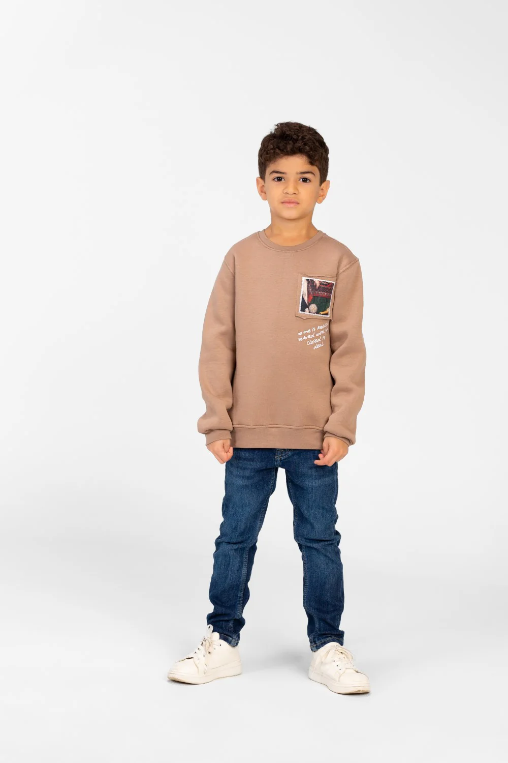Boy's Long Sleeves Printed Round Neck Sweatshirt - Image 8