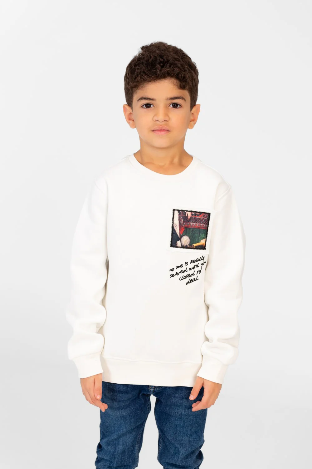 Boy's Long Sleeves Printed Round Neck Sweatshirt - Image 9