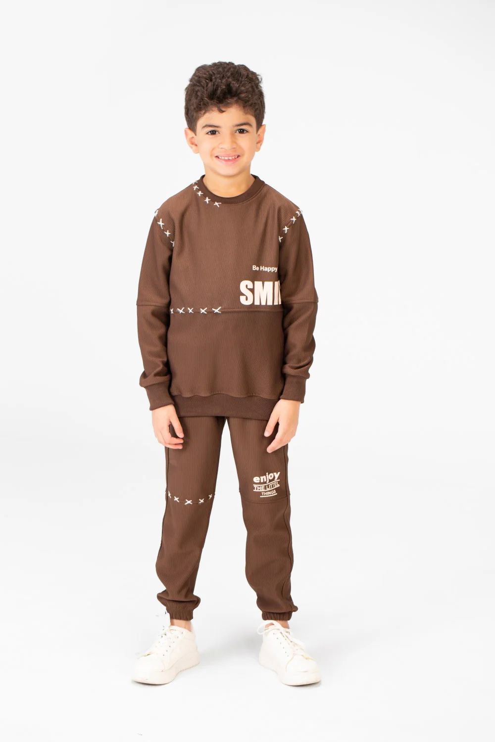 Boy's Melton Printed Two Pieces Training Suit - Image 5