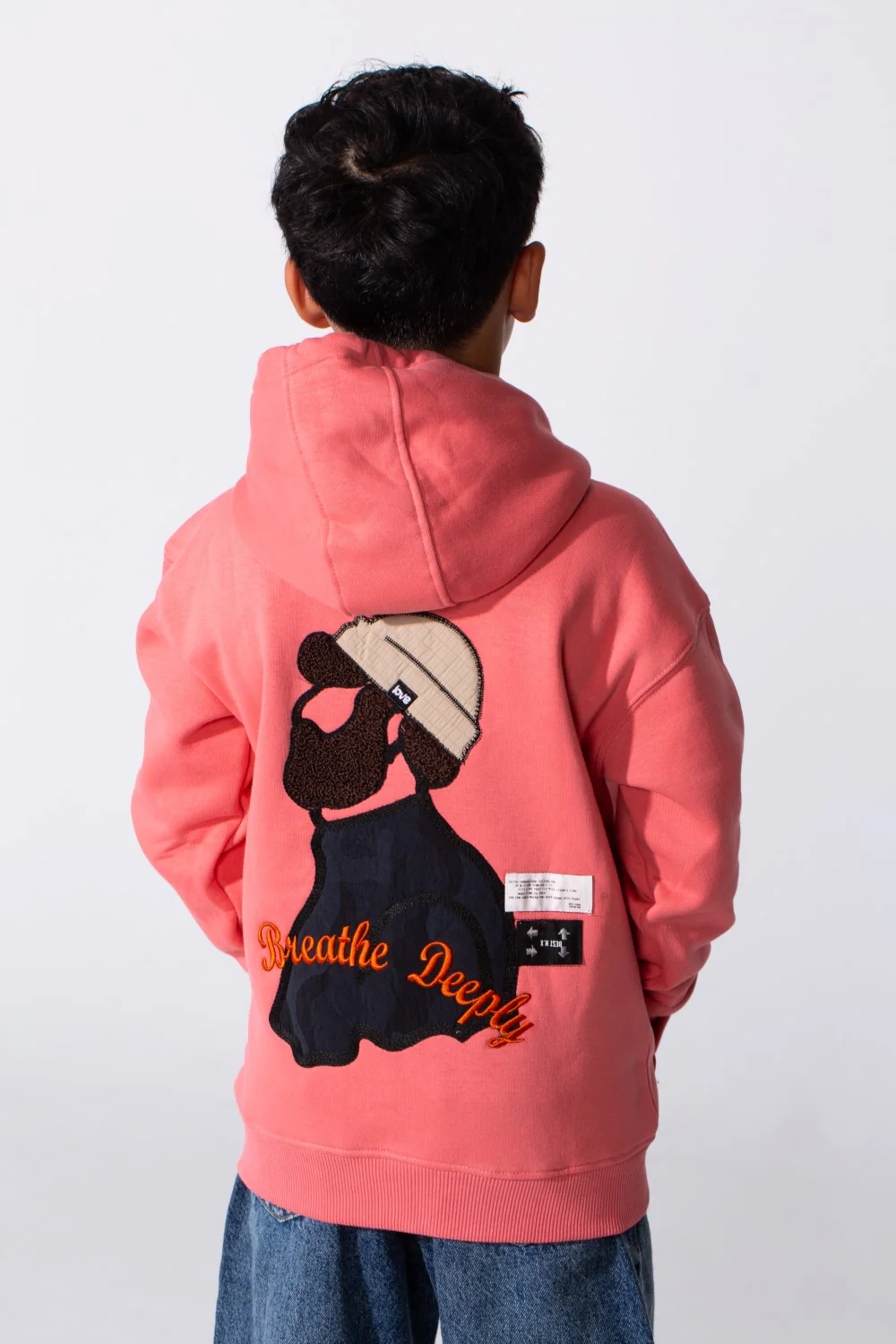 Boy's Milton Oversized Printed Sweatshirt With Zipper And Hood - Image 6