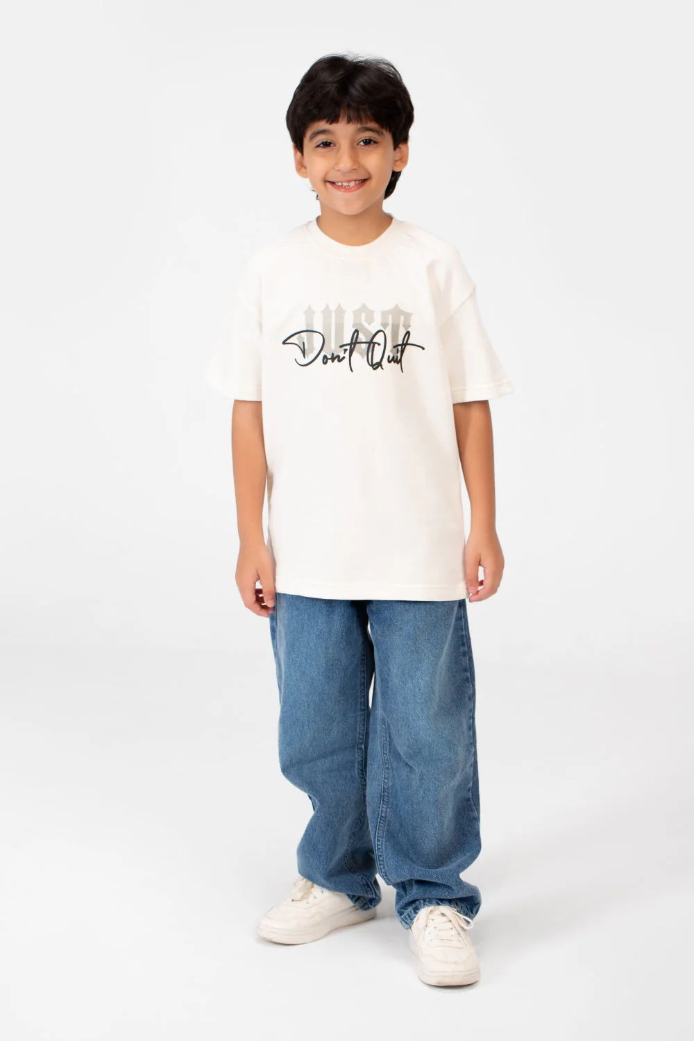 Boy's Milton Oversized T-Shirt With Front Print - Image 12