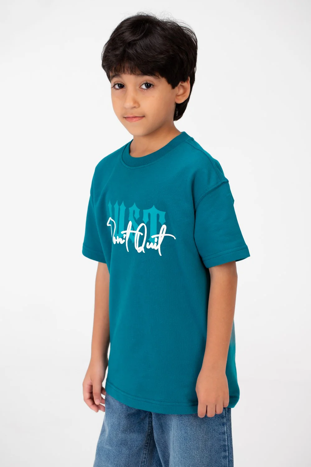 Boy's Milton Oversized T-Shirt With Front Print - Image 3