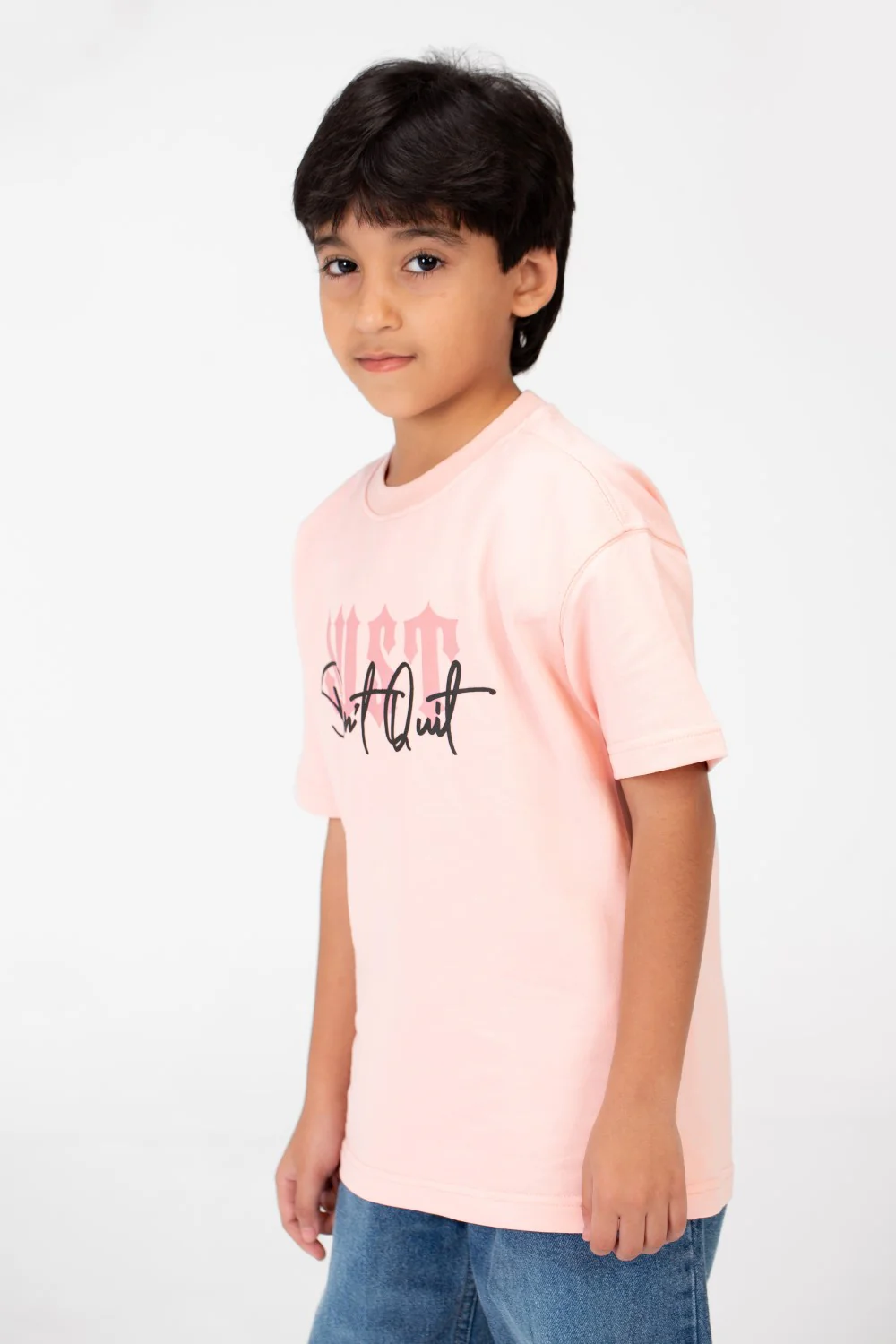 Boy's Milton Oversized T-Shirt With Front Print - Image 7