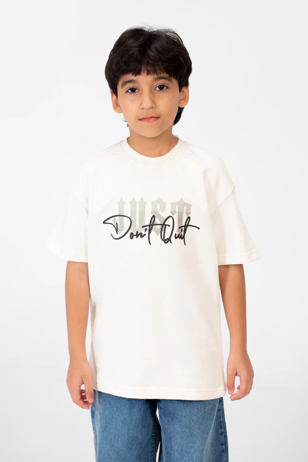 Boy's Milton Oversized T-Shirt With Front Print - Image 9