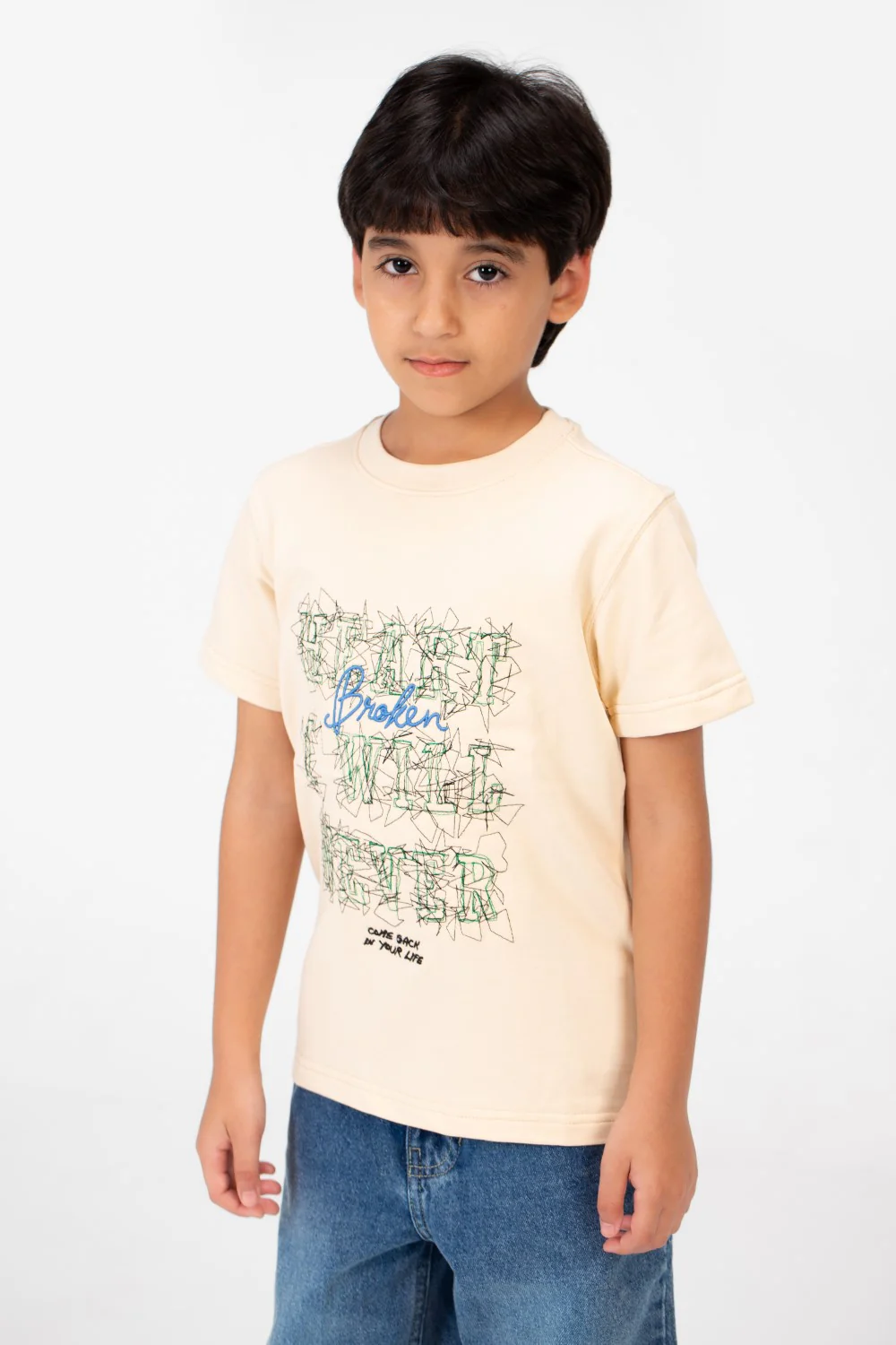 Boy's Milton Printed Half Sleeve T-Shirt - Image 3