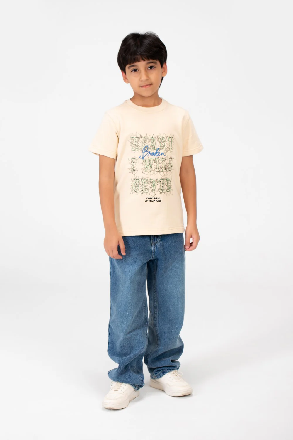 Boy's Milton Printed Half Sleeve T-Shirt - Image 4