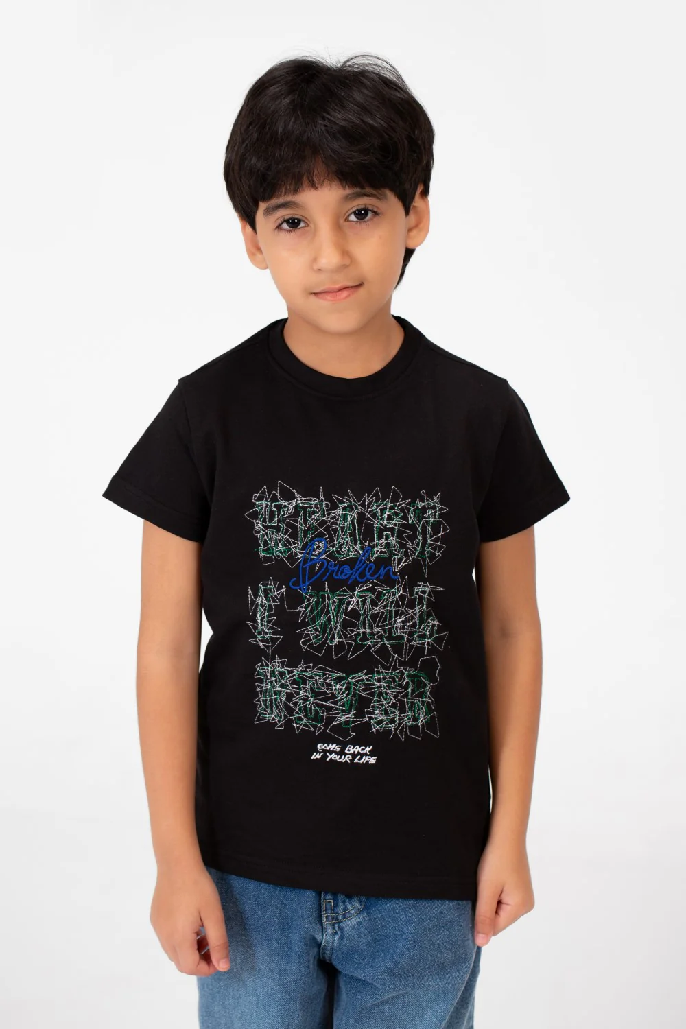 Boy's Milton Printed Half Sleeve T-Shirt - Image 5