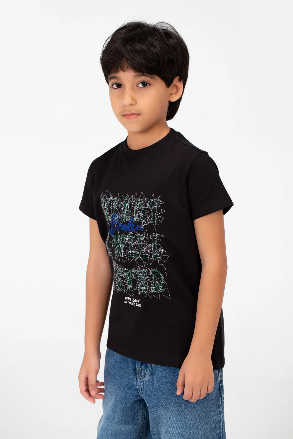 Boy's Milton Printed Half Sleeve T-Shirt - Image 7
