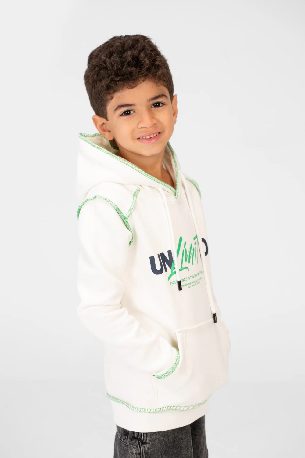 Boy's Milton Printed Hoodie Sweatshirt With A Modern Fit - Image 11