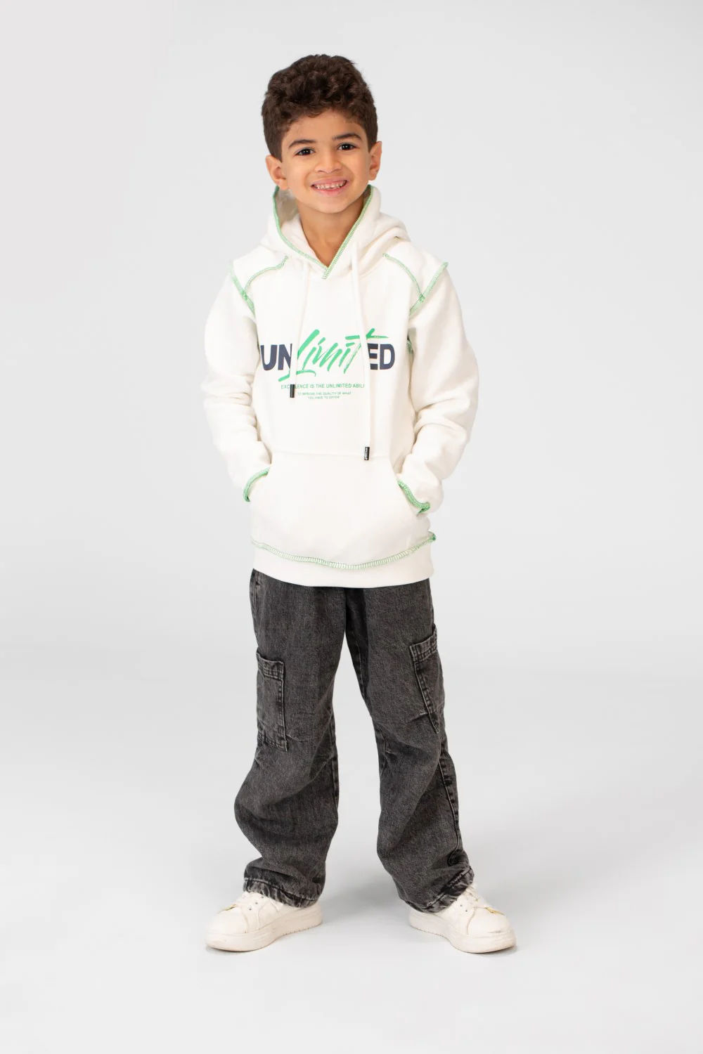 Boy's Milton Printed Hoodie Sweatshirt With A Modern Fit - Image 12