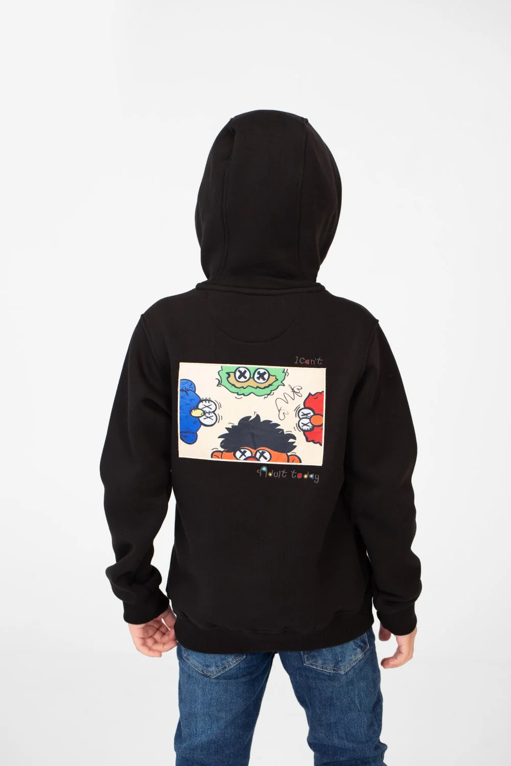 Boy's Milton Printed Sweatshirt With Full Front Zip - Image 2