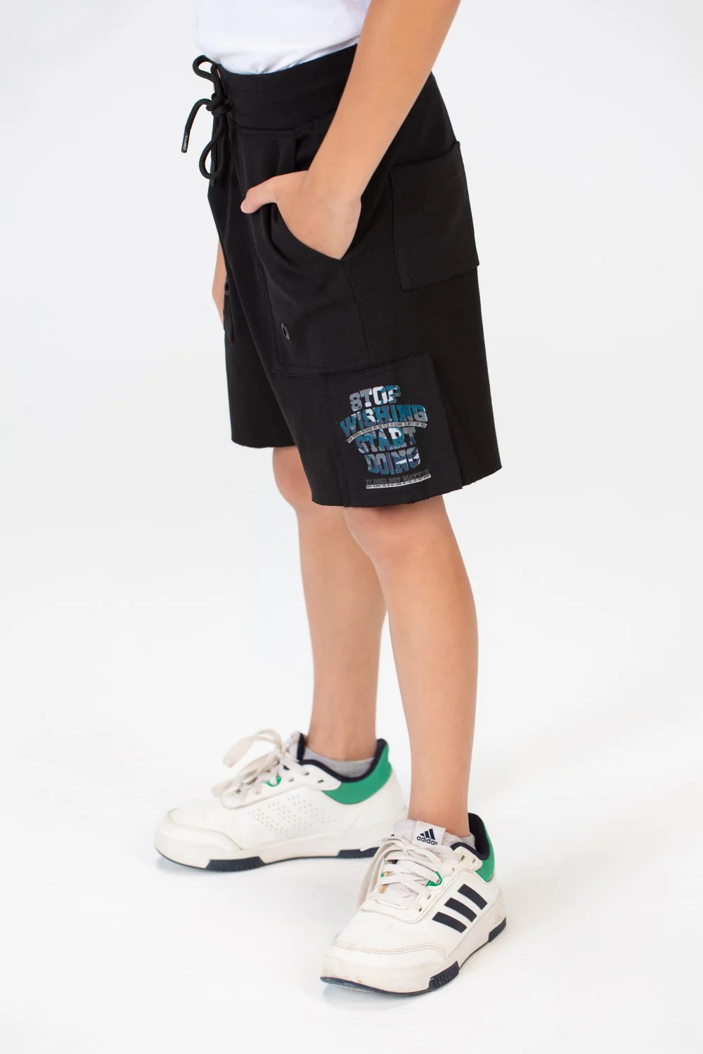 Boys Milton Short With Elastic Waistband And Front And Back Pockets - Image 3