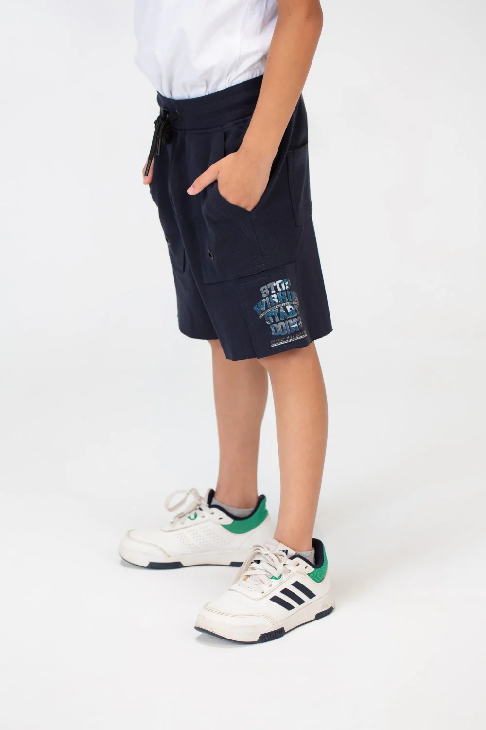 Boys Milton Short With Elastic Waistband And Front And Back Pockets - Image 9