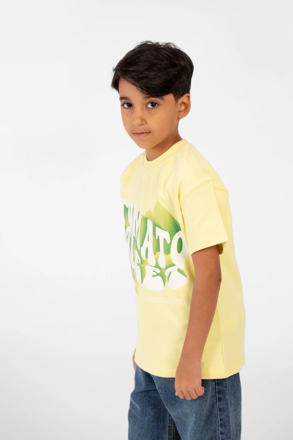 Boy's Milton Summer Oversized T-Shirt With Front Print And Short Sleeves - Image 11