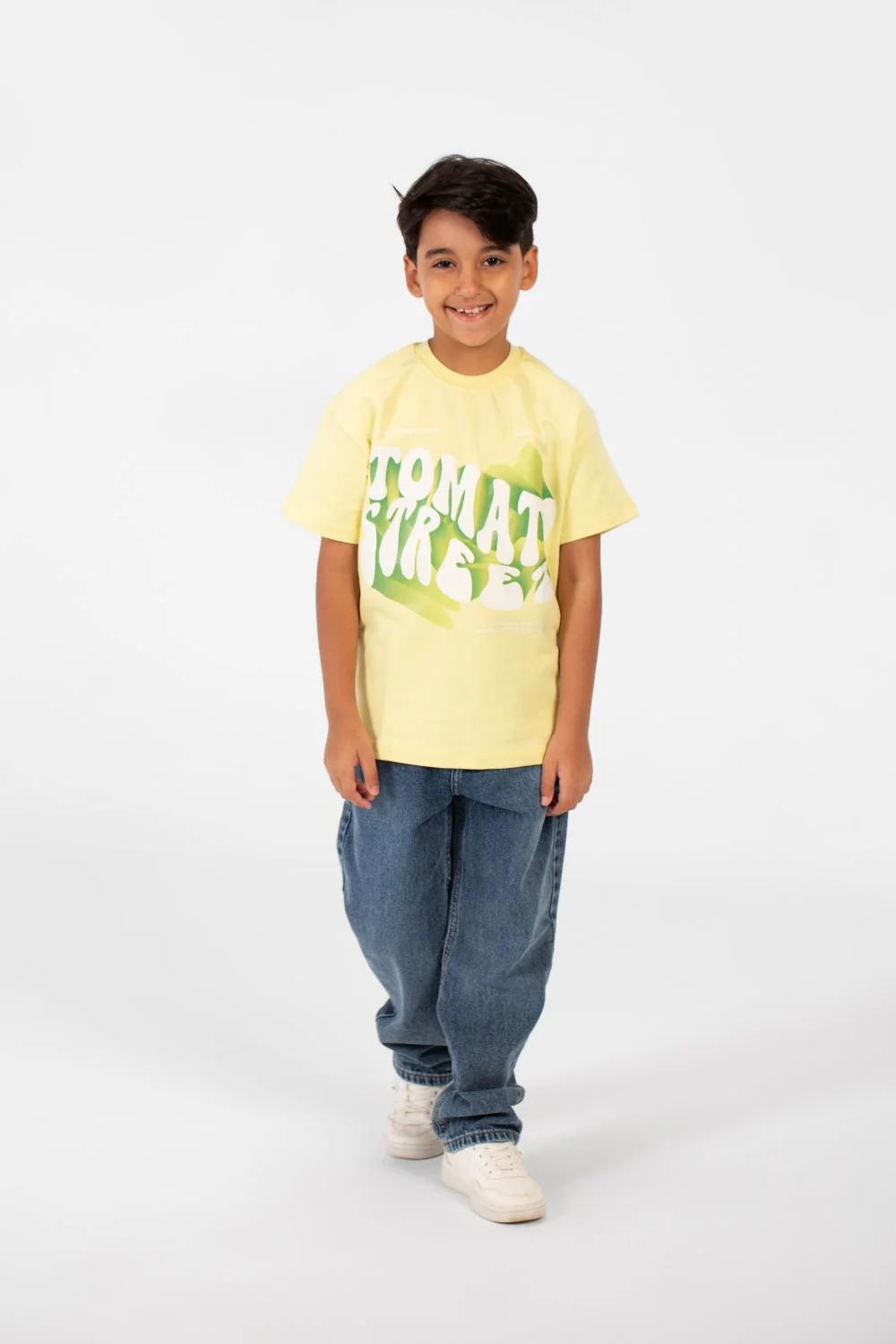 Boy's Milton Summer Oversized T-Shirt With Front Print And Short Sleeves - Image 12