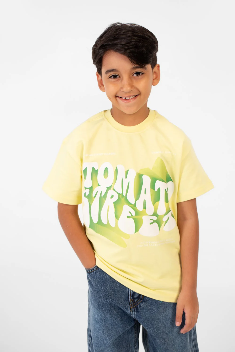 Boy's Milton Summer Oversized T-Shirt With Front Print And Short Sleeves - Image 9