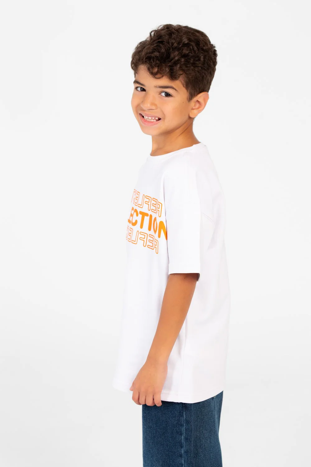 Boy's Milton Text Print Half Sleeve T-Shirt - Image 11