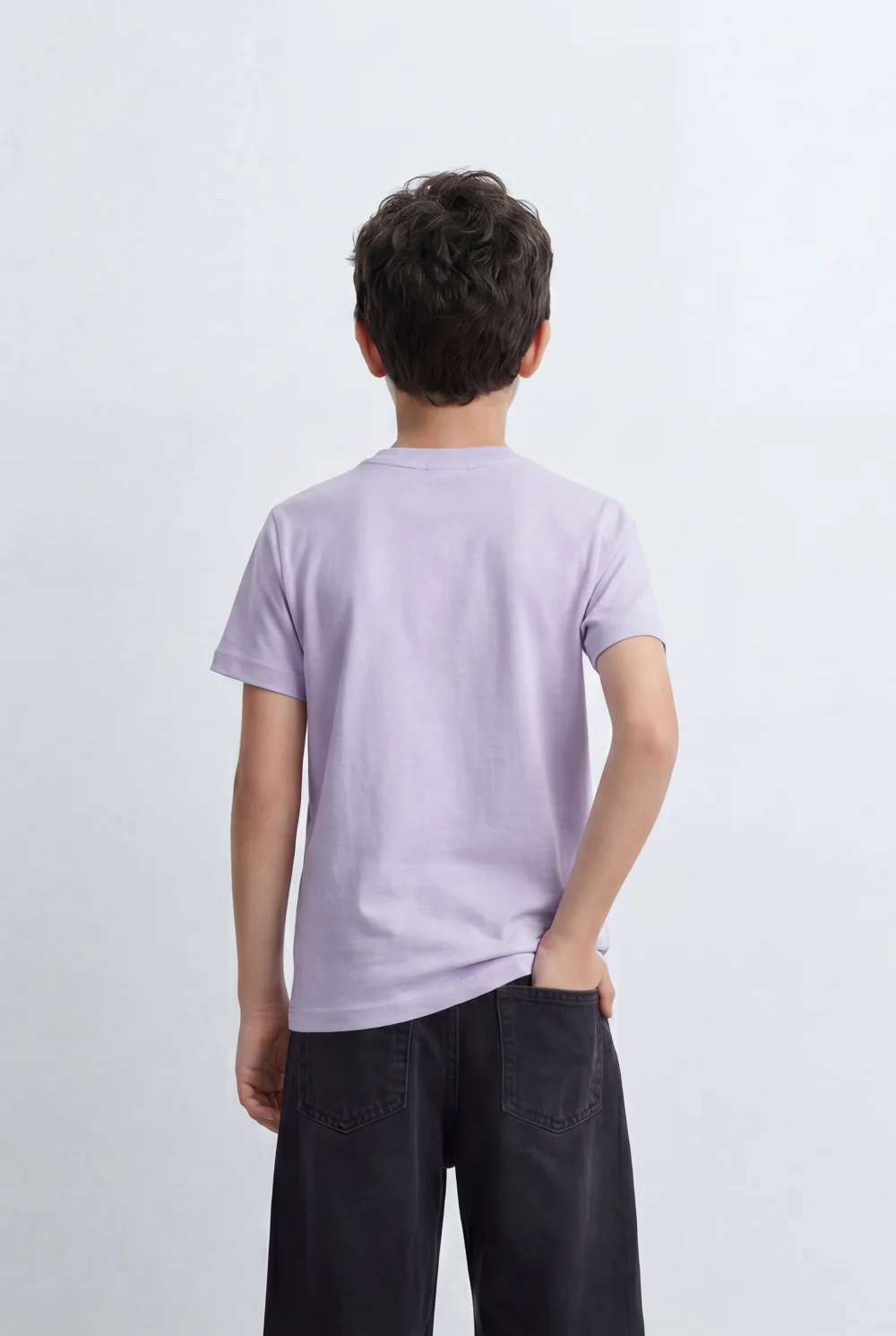 Boy's Tomato Store Minimal Graphic T-Shirt Featuring Tonal 50 Chest Detail - Image 10