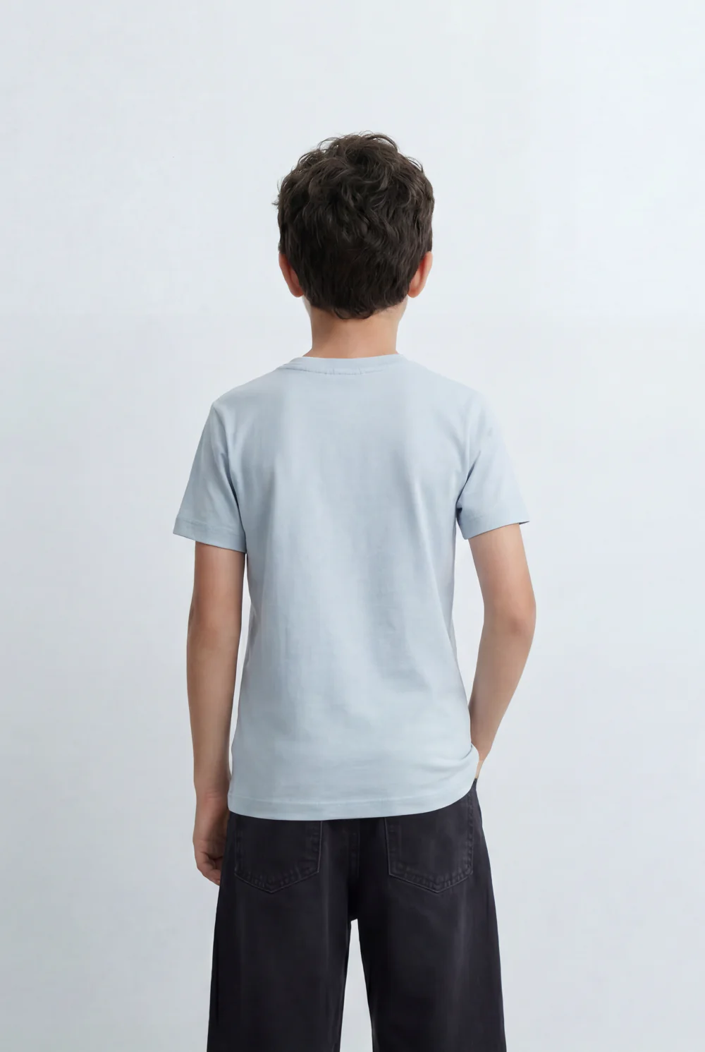 Boy's Tomato Store Minimal Graphic T-Shirt Featuring Tonal 50 Chest Detail - Image 6