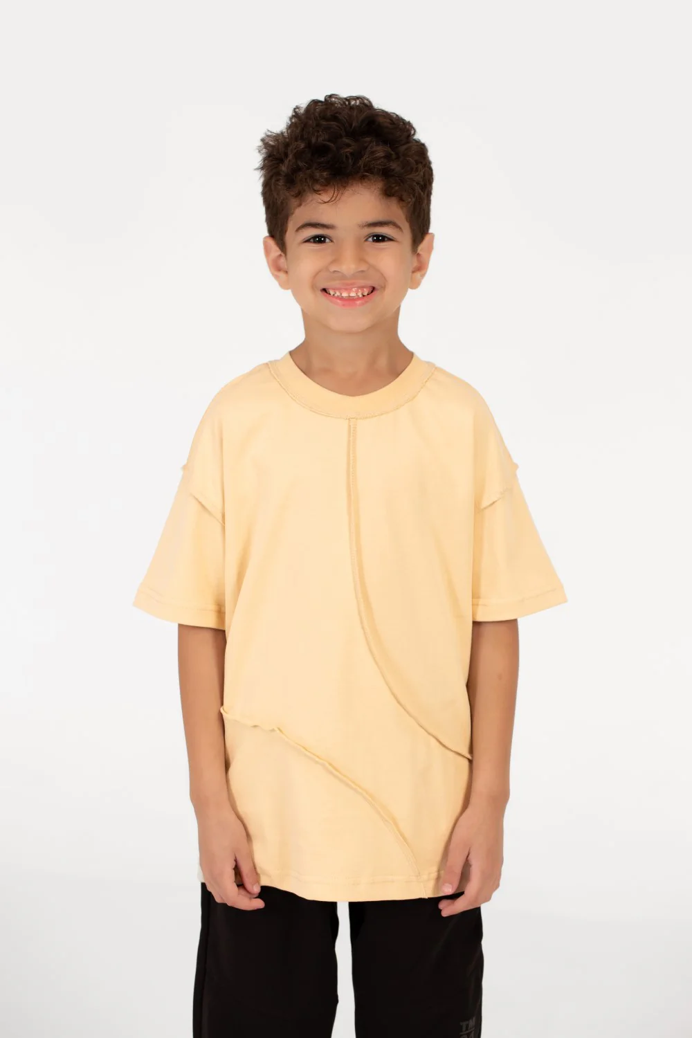 Boy's Modern Oversized Crew Neck T-shirt