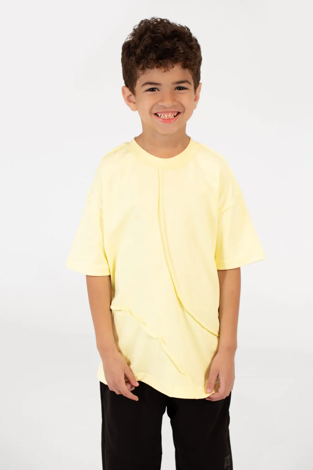 Boy's Modern Oversized Crew Neck T-shirt - Image 13