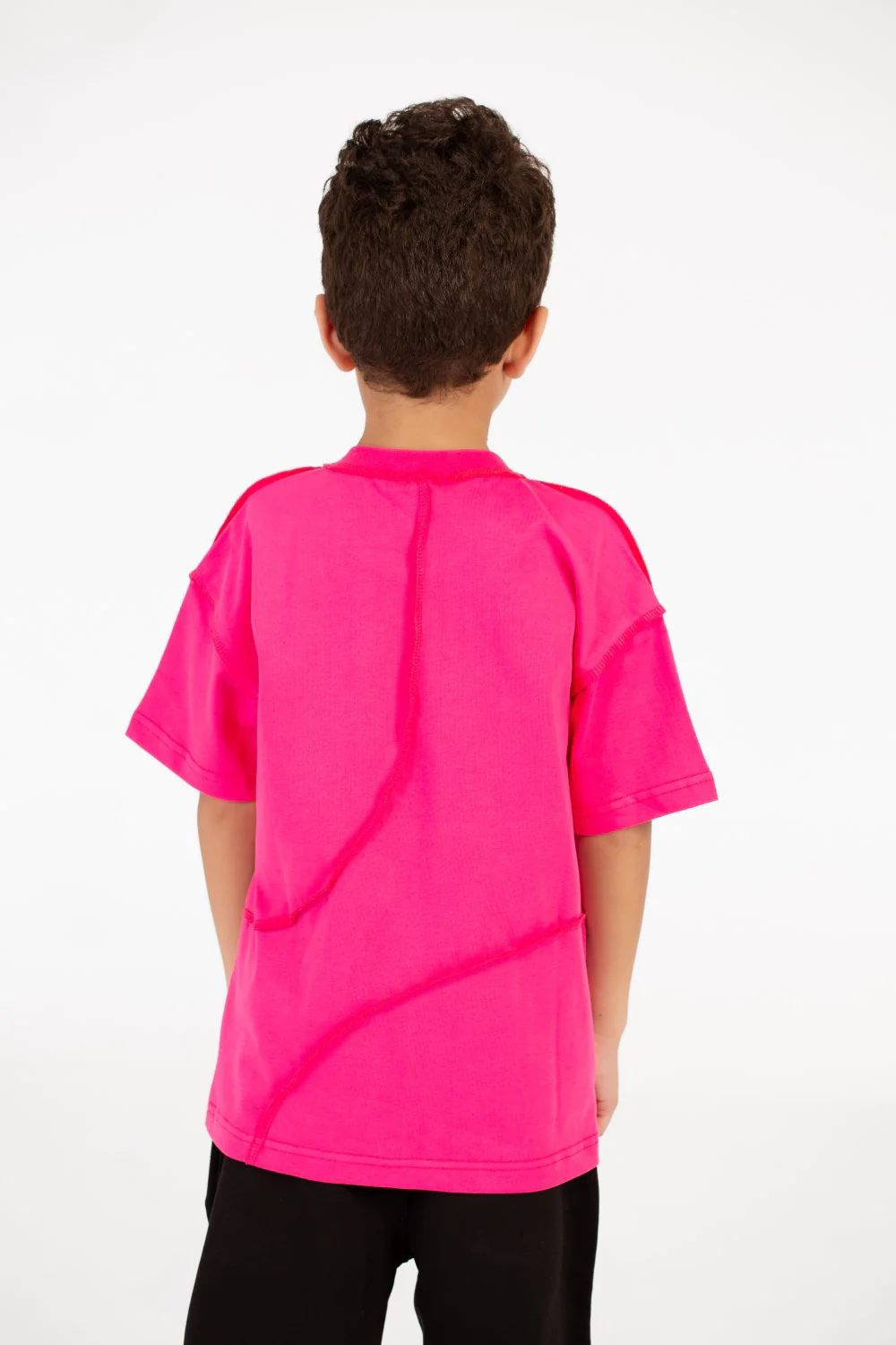 Boy's Modern Oversized Crew Neck T-shirt - Image 6