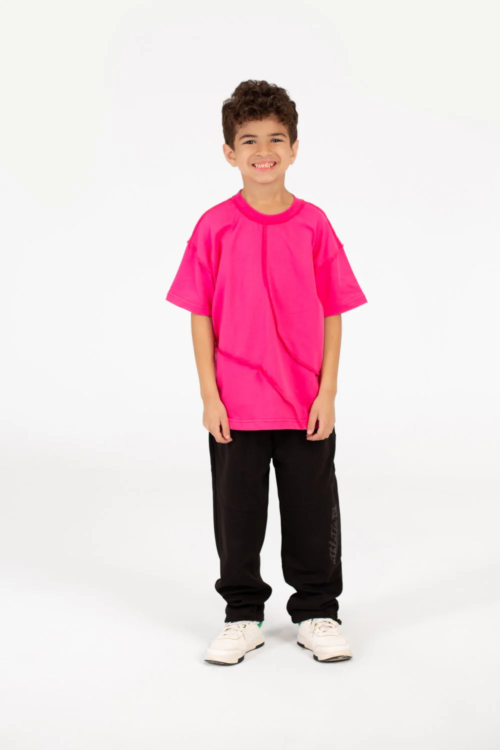 Boy's Modern Oversized Crew Neck T-shirt - Image 8