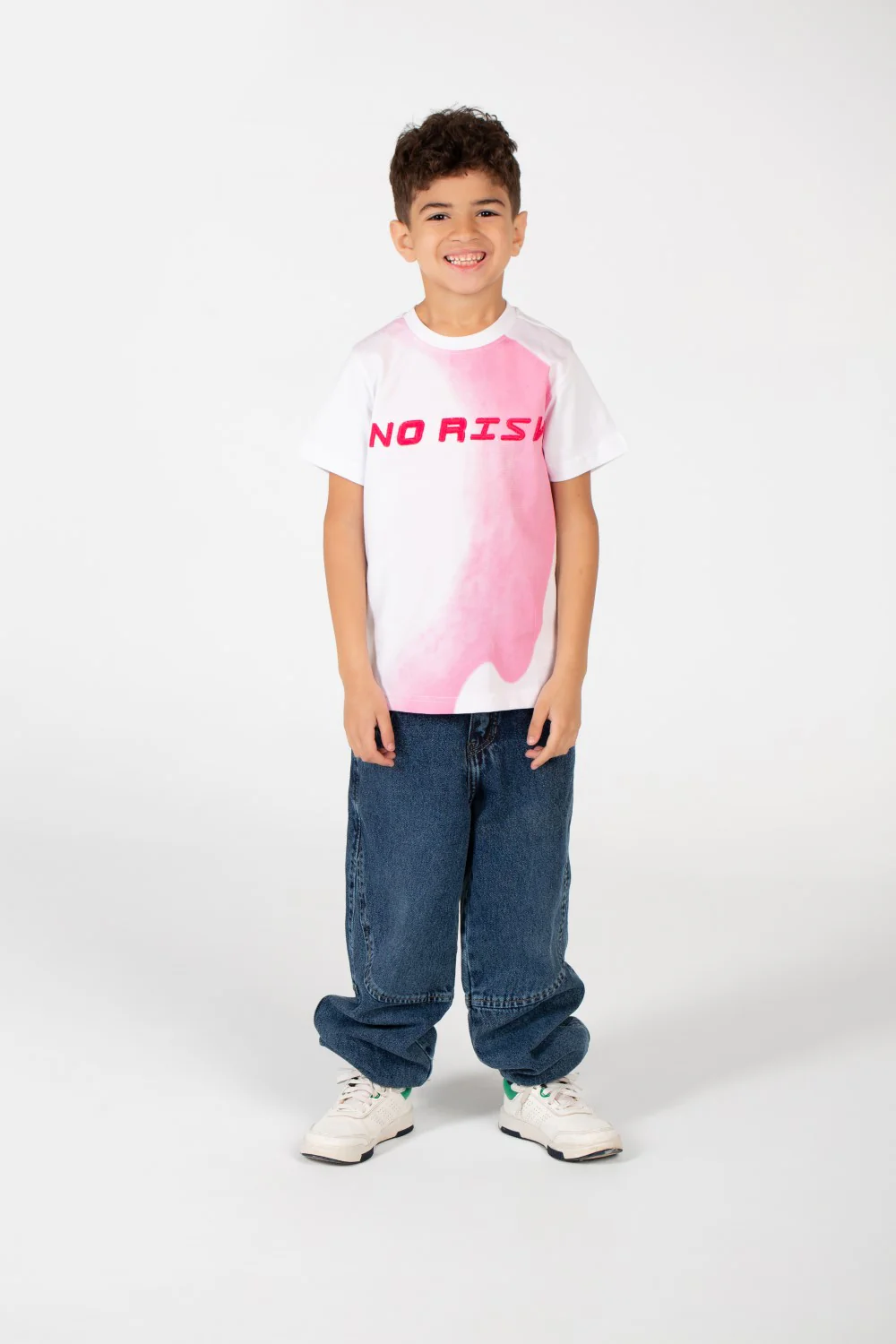 Boy's No Risk Print Half Sleeve T-Shirt - Image 12