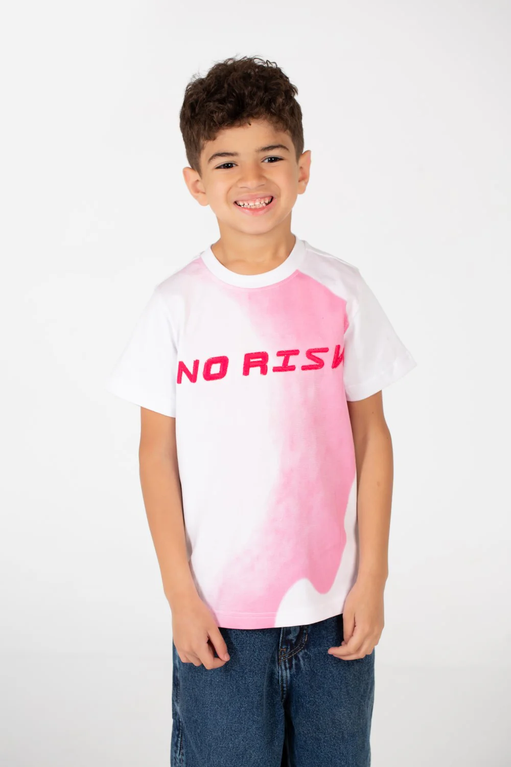 Boy's No Risk Print Half Sleeve T-Shirt - Image 9